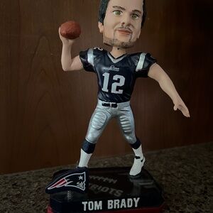 Forever Collectibles Tom Brady Bobblehead - Black and Silver